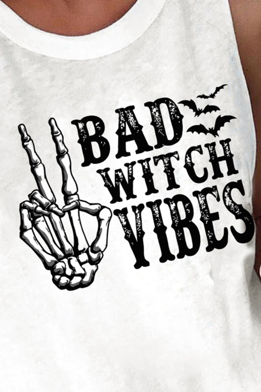 BAD WITCH VIBES Round Neck Tank