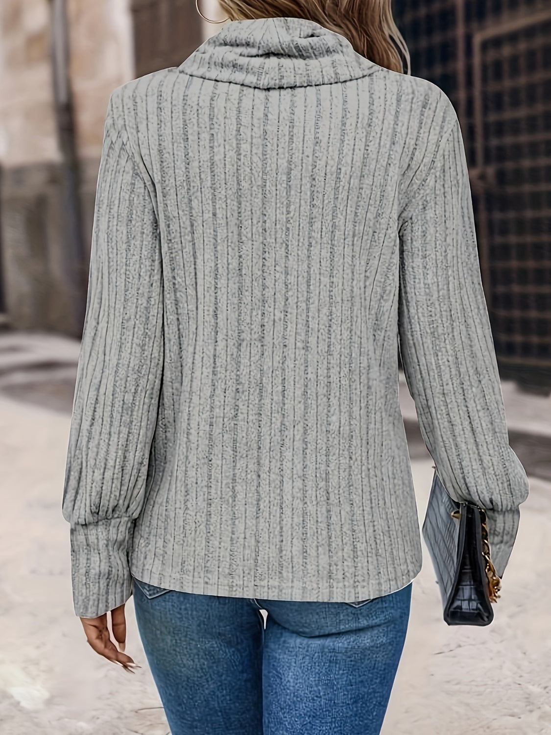 Turtleneck Long Sleeve T-Shirt