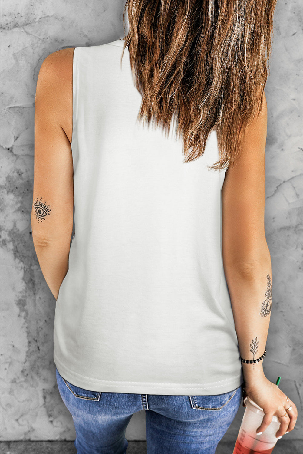 BAD WITCH VIBES Round Neck Tank