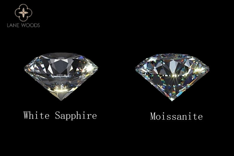 White Sapphire vs Moissanite: Appearance