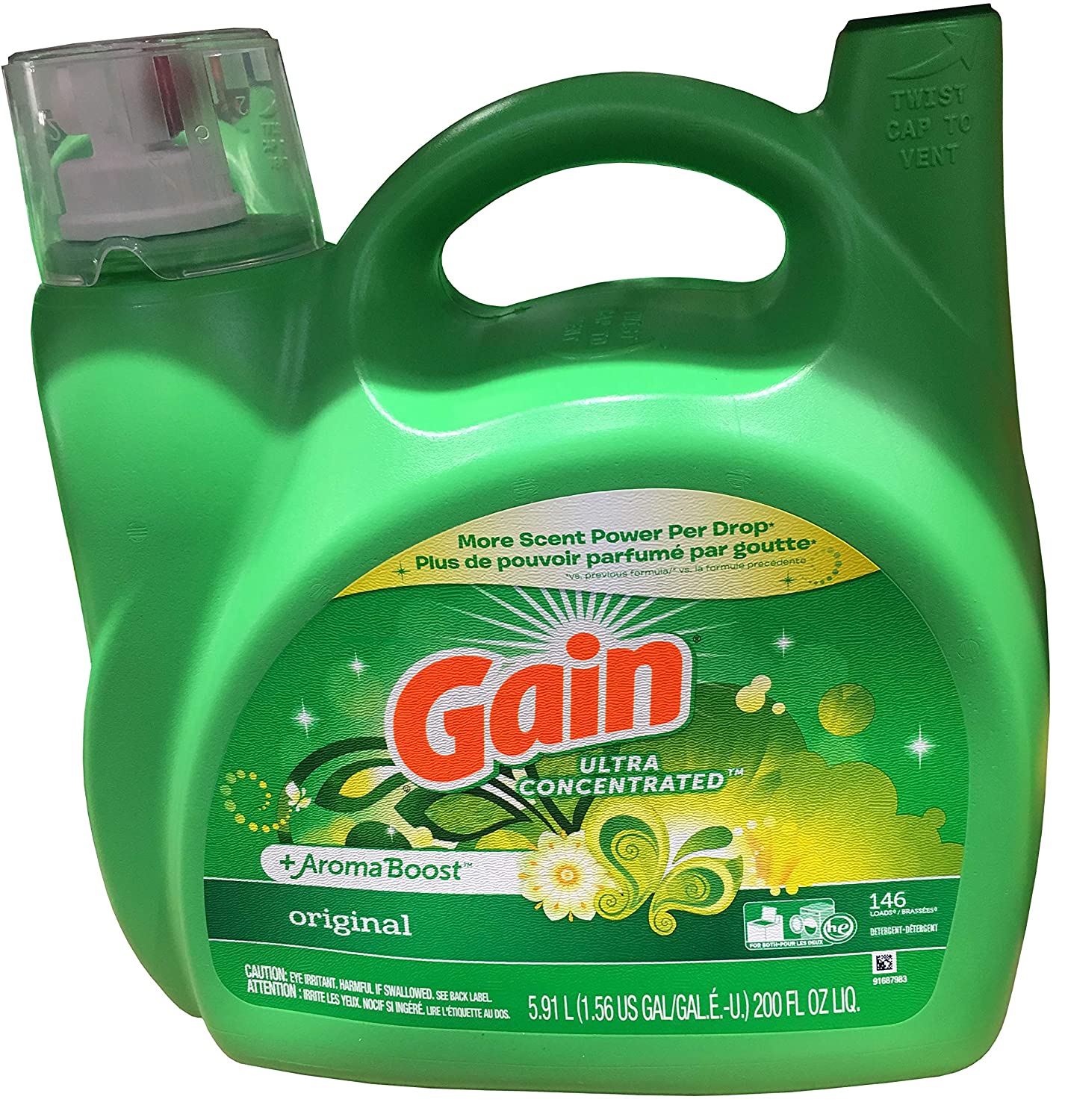 Gain Ultra Concentrated He Liquid Laundry 200 Fl Oz, 200 fl. oz.