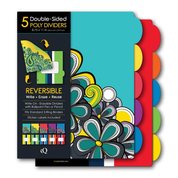 Poly Printed Fashion Dividers 5 Tab   - Stationery Supplies -