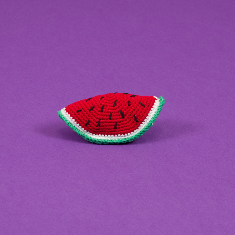 Hand-crocheted Watermelon Slice