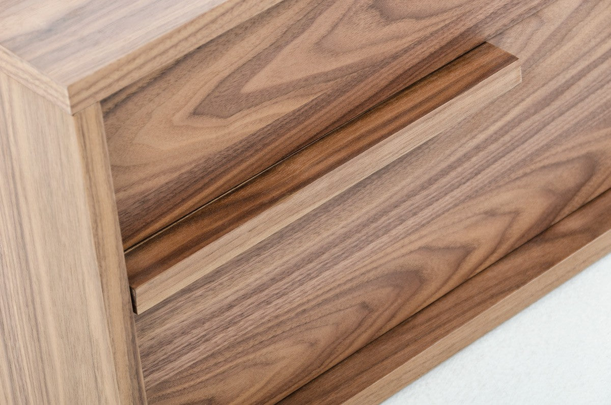 Bitio Modern Walnut Nightstand