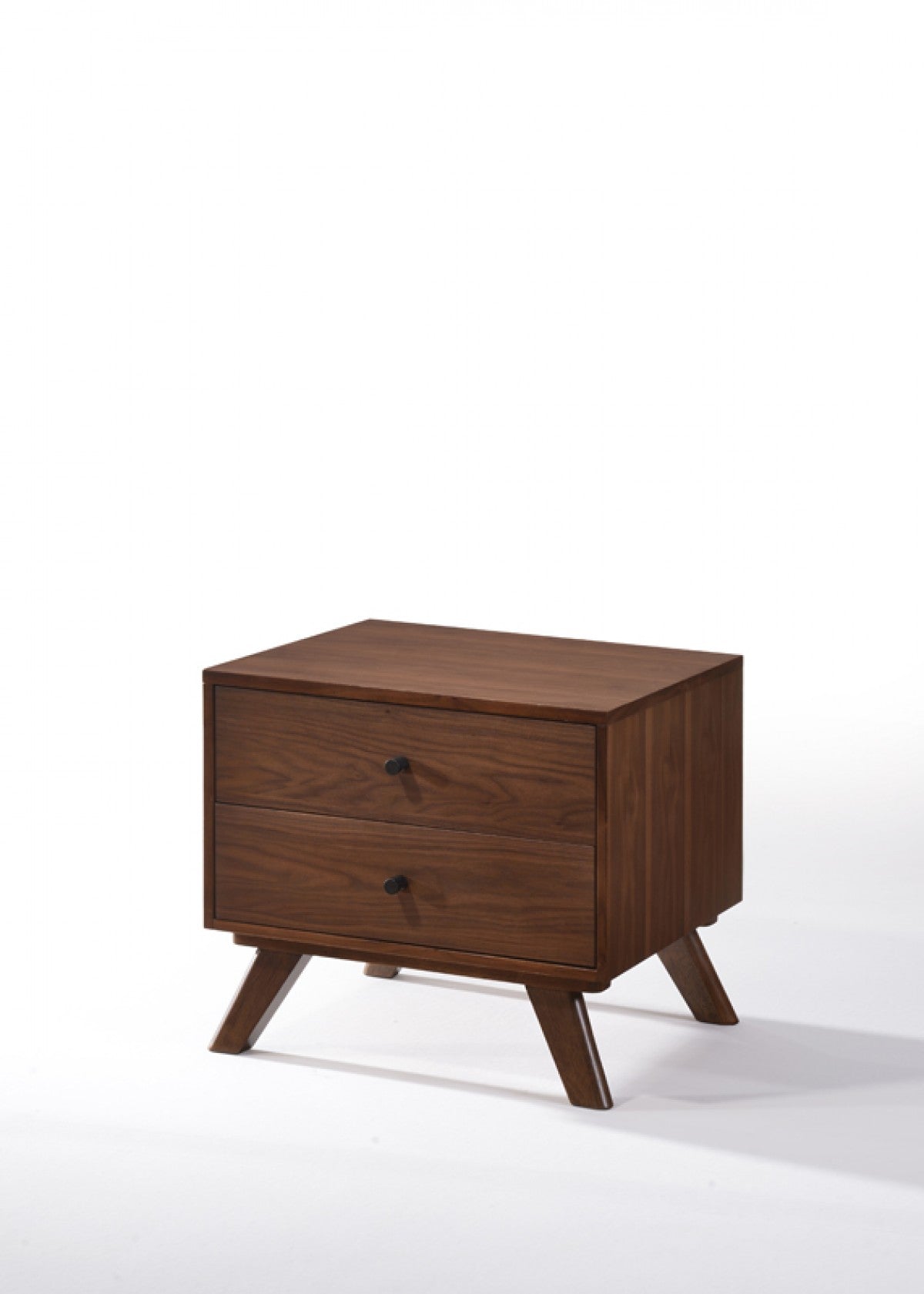 Astima Modern Grey & Walnut Nightstand