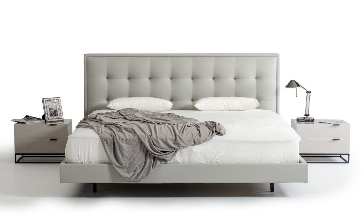 Haqi Modern Grey Bed