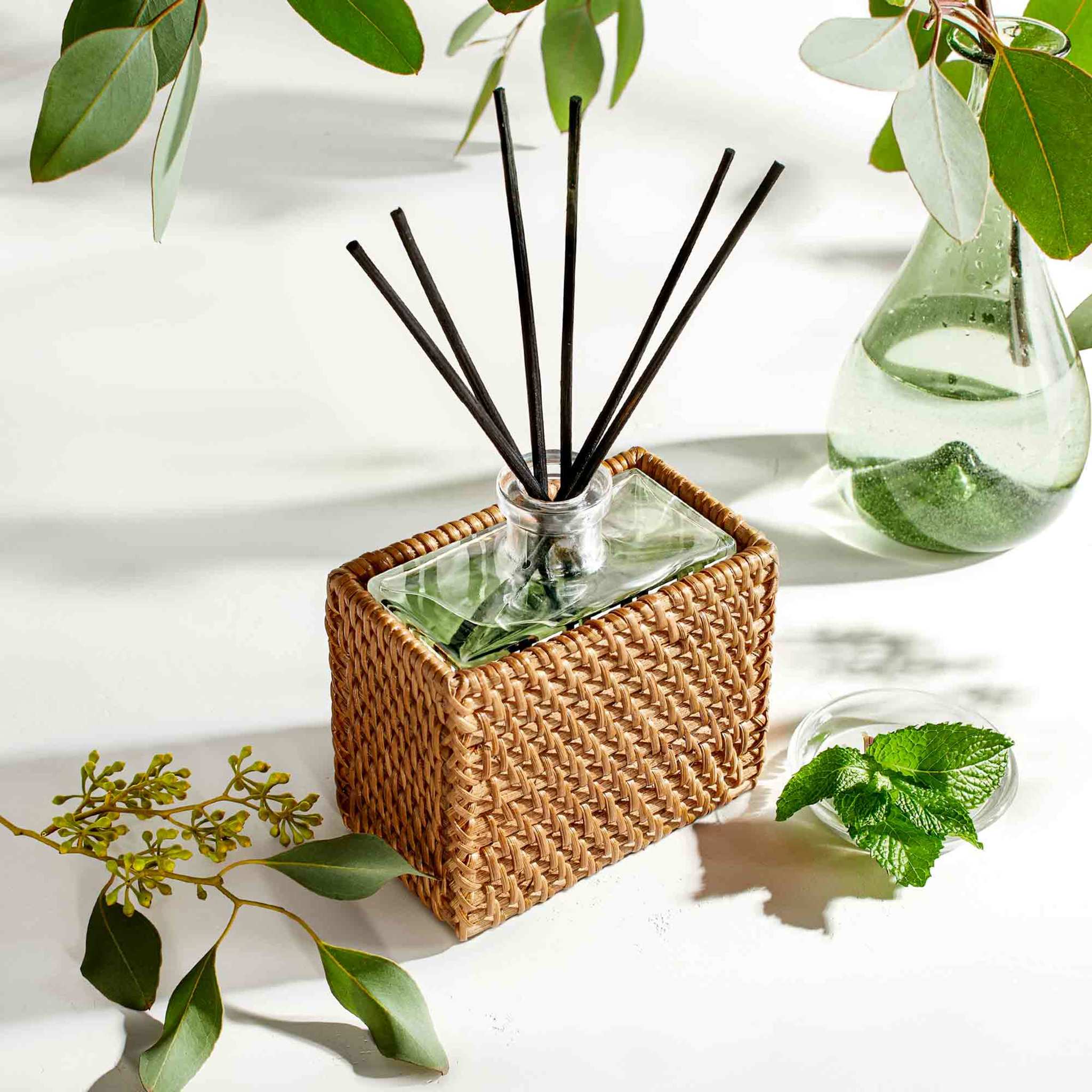 Rattan Wild Mint & Eucalyptus Reed Diffuser (Limited Edition)