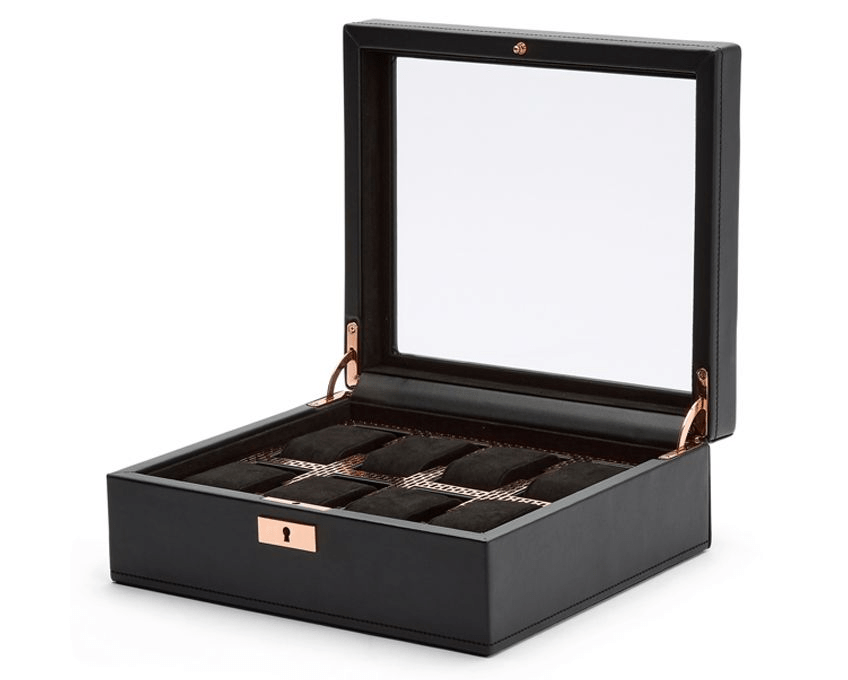 WOLF Axis 8 Piece Copper Watch Box 488016