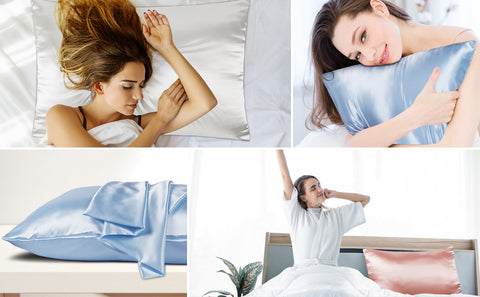 Mulberry Silk Pillowcase for Hair and Skin 100% Natural Silk Pillow Case Cover with Hidden Zipper