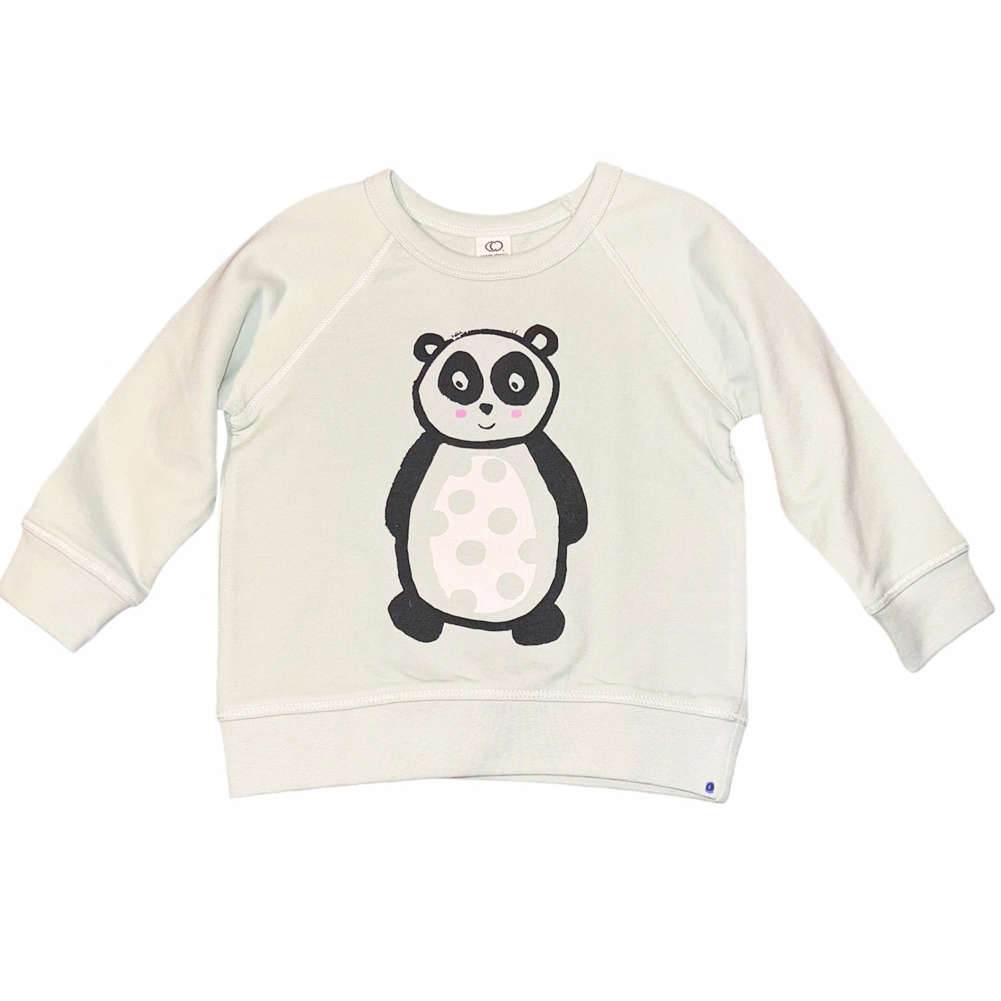 Baby Sweatshirt - Panda - Mint