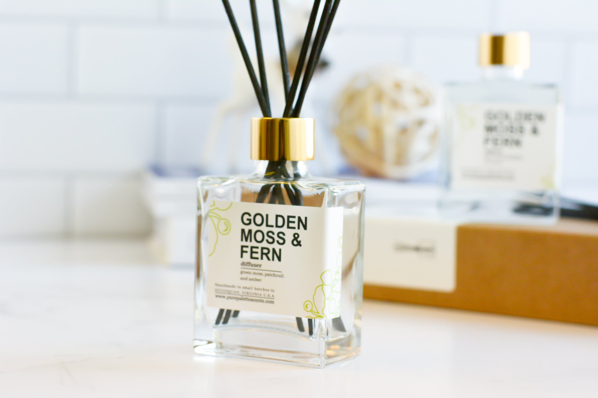 Reed Diffuser - Golden Moss & Fern