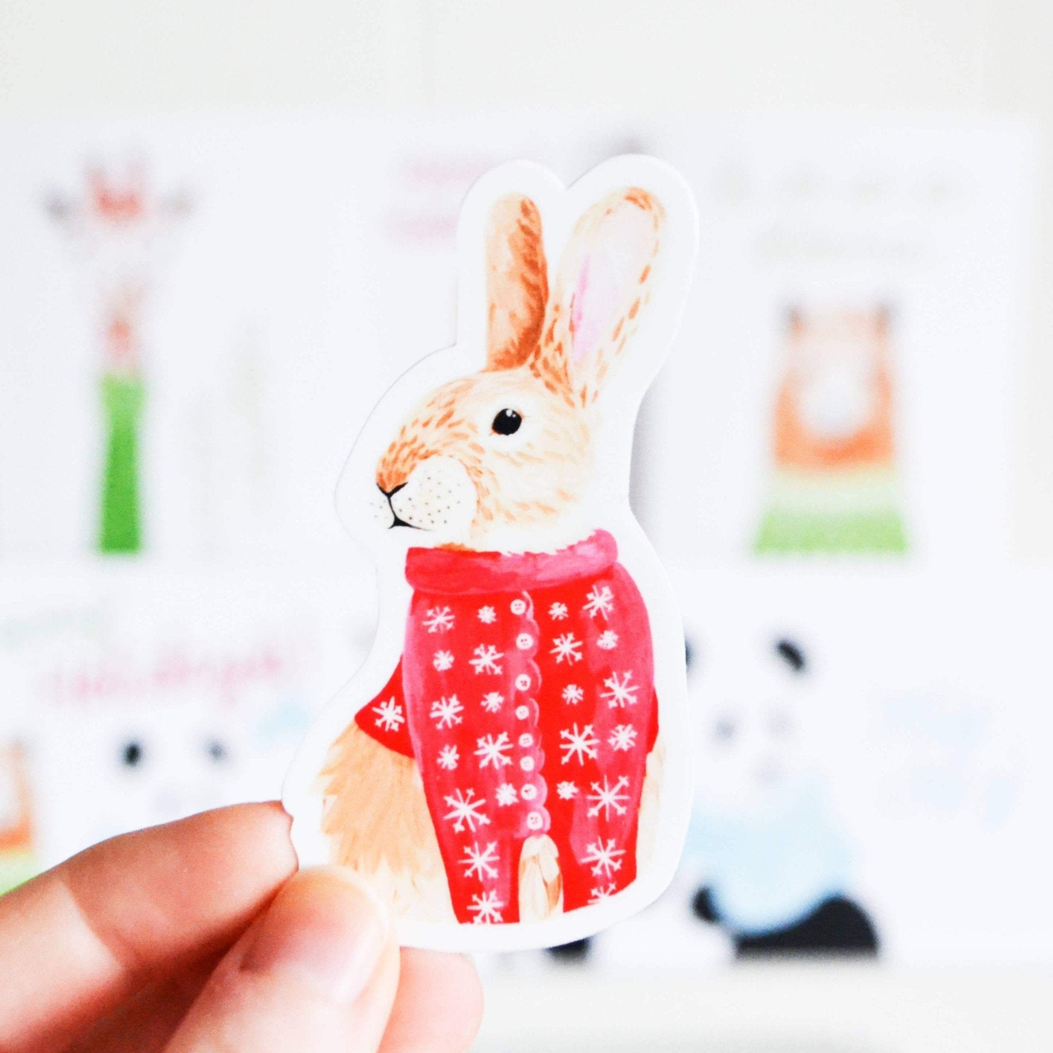 Sticker - Rabbit in Sweater