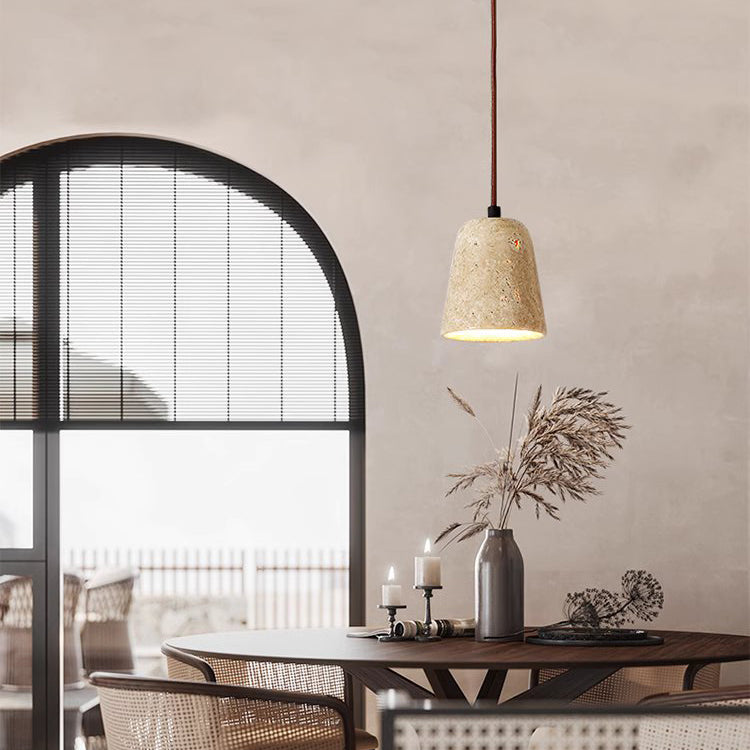 Sonoma Wood And Stone Minimalist Pendant Lights