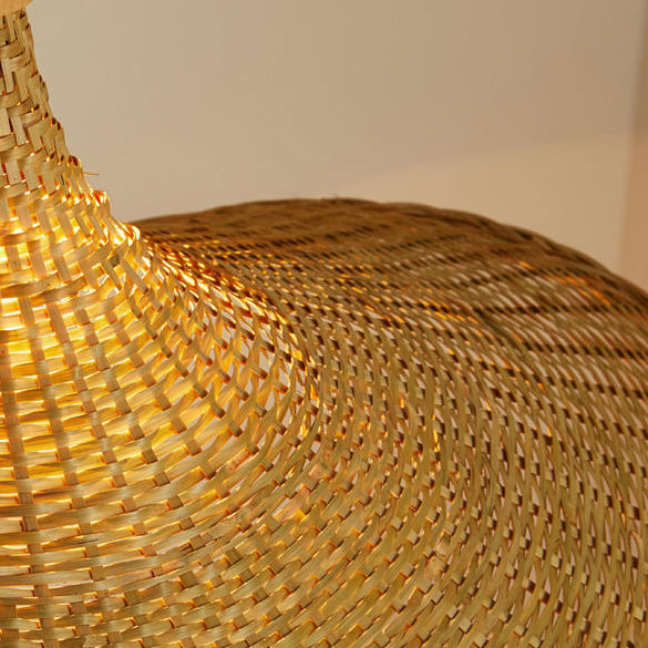 Panama Rattan Wicker Bamboo Pendant Light