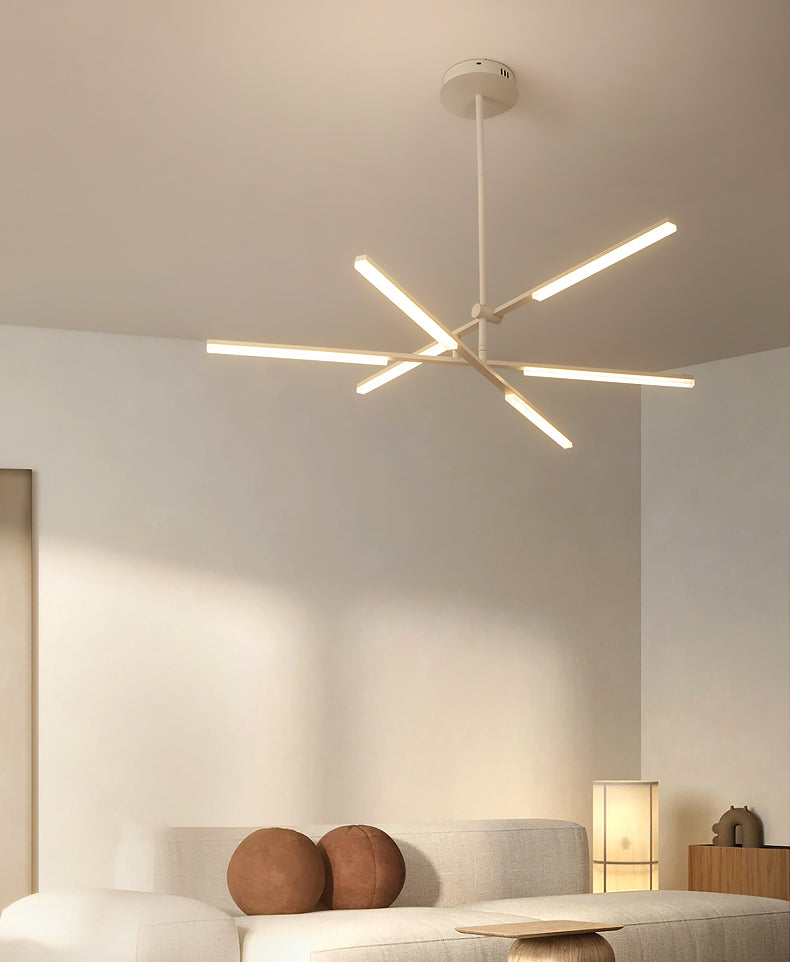 Faro minimalist all white pendant light chandelier