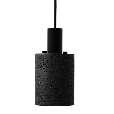 Black Lava B Concrete Minimalist Line Pendant Light