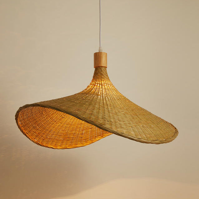 Panama Rattan Wicker Bamboo Pendant Light