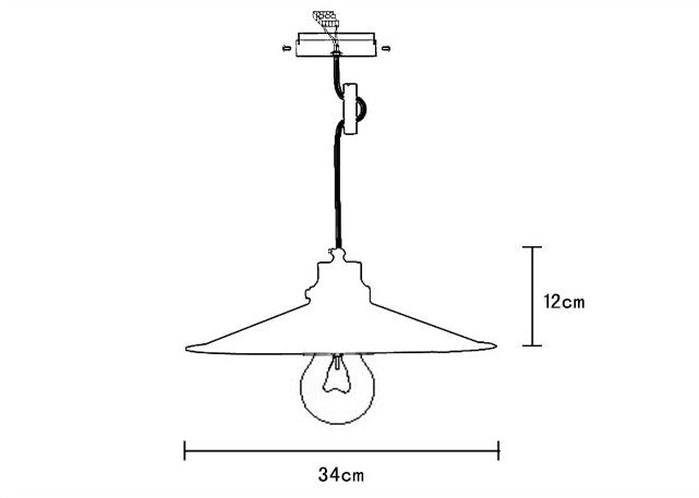 Latte Colourful Loft Industrial Pendant Light