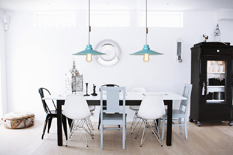 Latte Colourful Loft Industrial Pendant Light