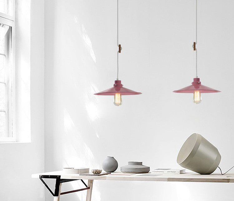 Latte Colourful Loft Industrial Pendant Light