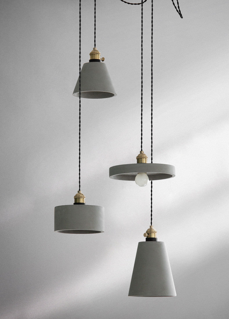 Concrete Vasa Minimalist Pendant Light