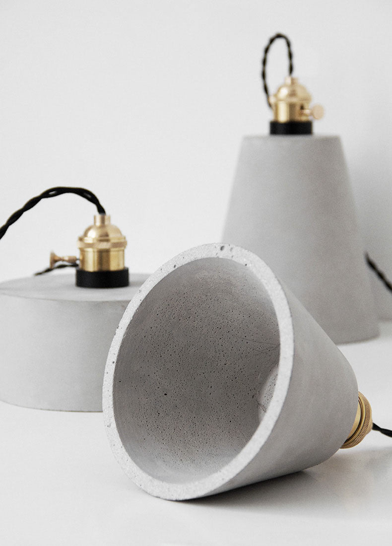 Concrete Vasa Minimalist Pendant Light