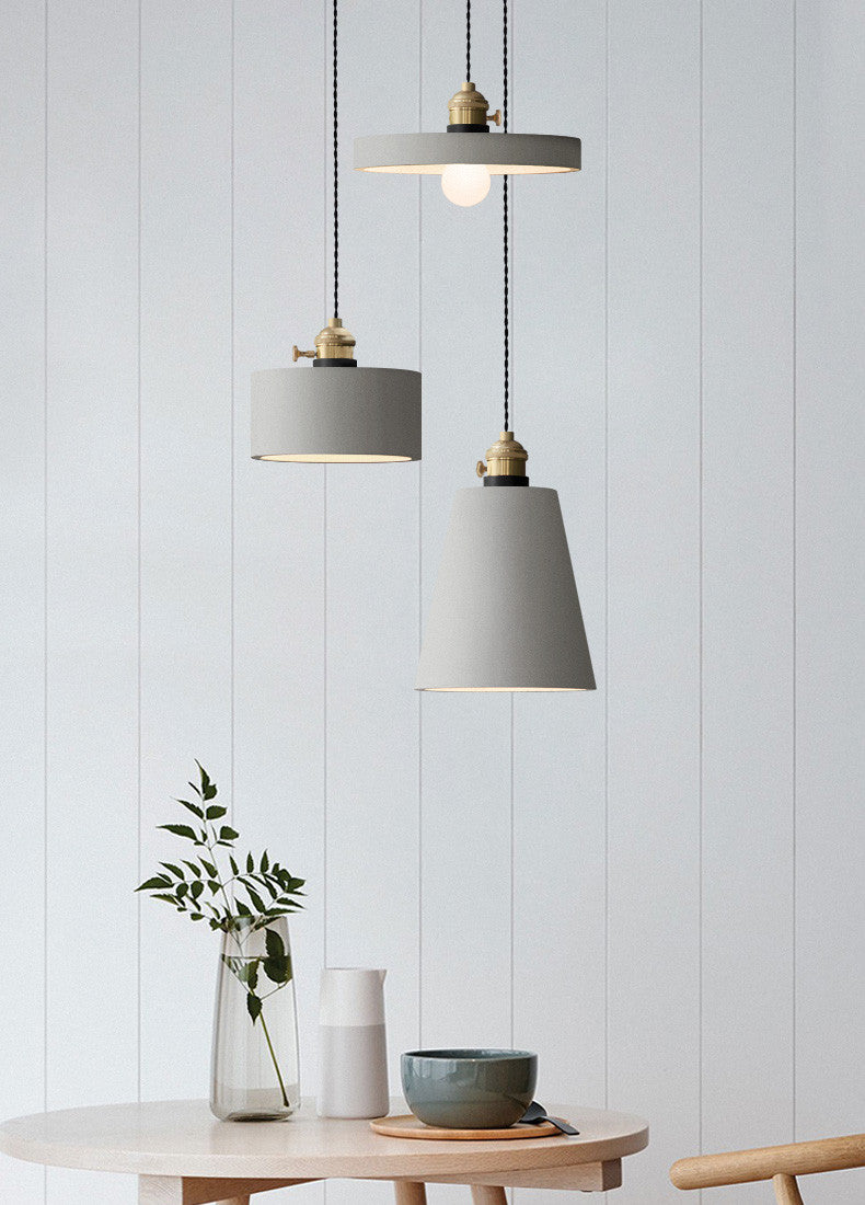 Concrete Vasa Minimalist Pendant Light