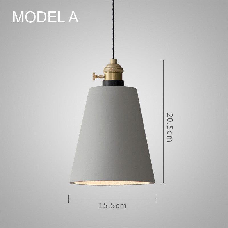 Concrete Vasa Minimalist Pendant Light