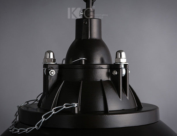 Helmut Glass Shade Industrial Pendant Light (short)