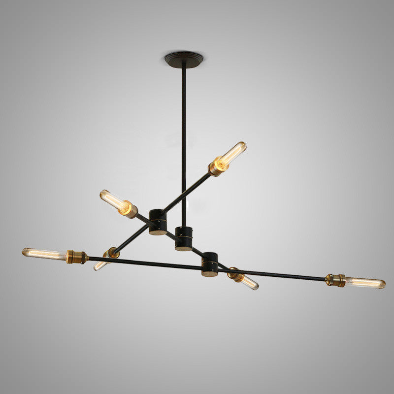 Circa Black Industrial Pendant Light With Brass Fitting