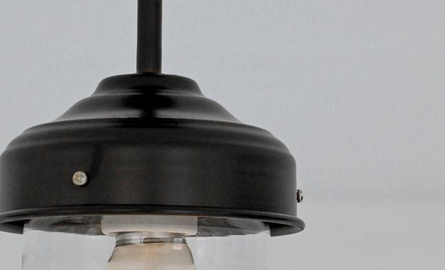 Glass Dome Retro Vintage Style Ceiling Light.