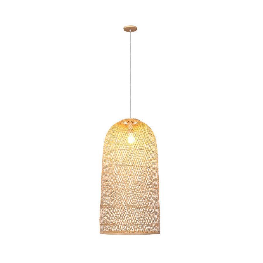 Kandang Rattan Wicker Bamboo Cage Pendant Light