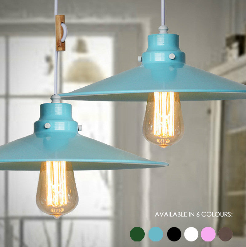 Latte Colourful Loft Industrial Pendant Light