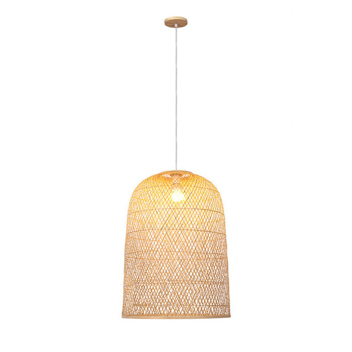 Kandang Rattan Wicker Bamboo Cage Pendant Light