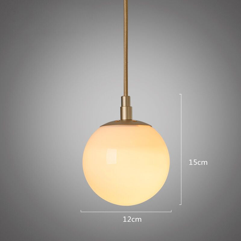 Ritz Single Head Brass Coloured Pendant Light