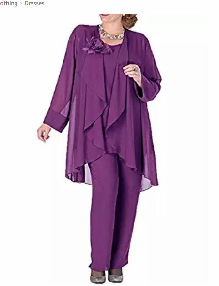 Purple Flower Mother of the Bride Dresses with Jacket 