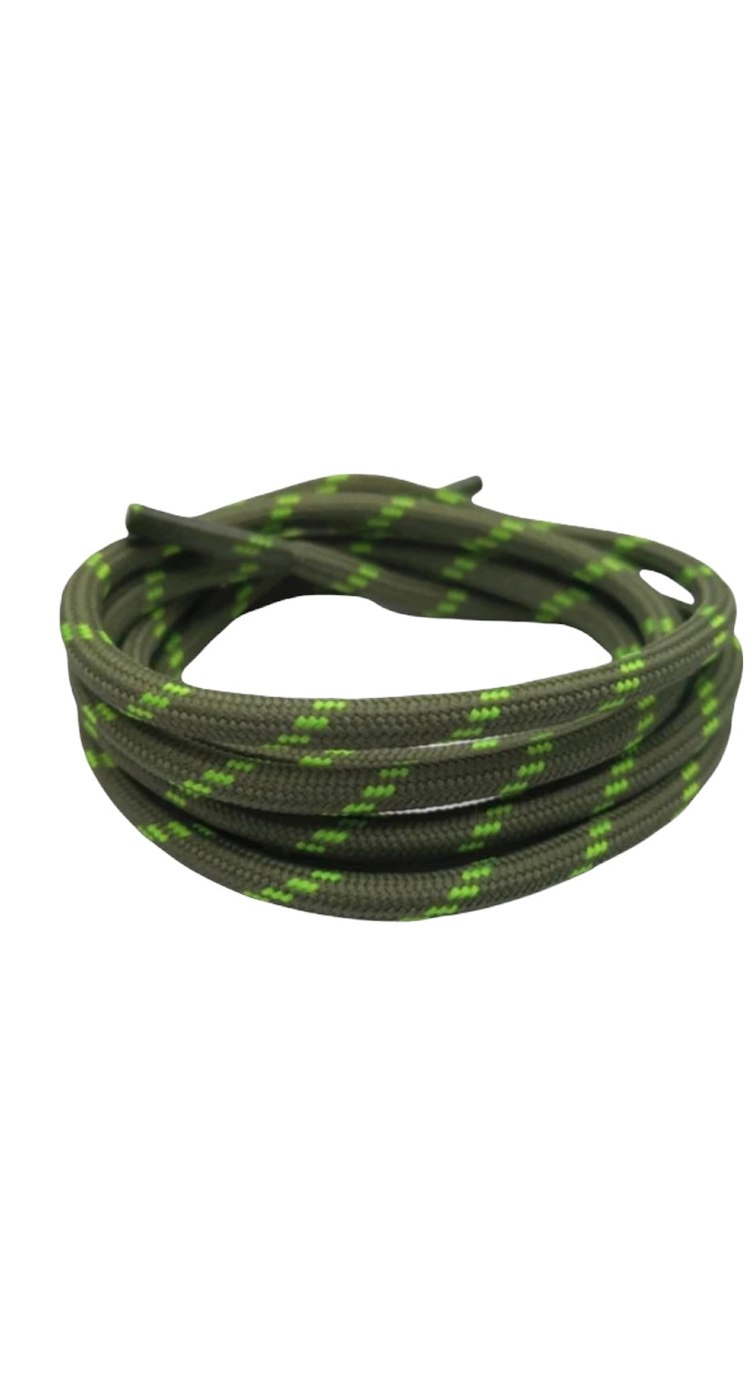 Olive Green Round Boot or Shoelaces