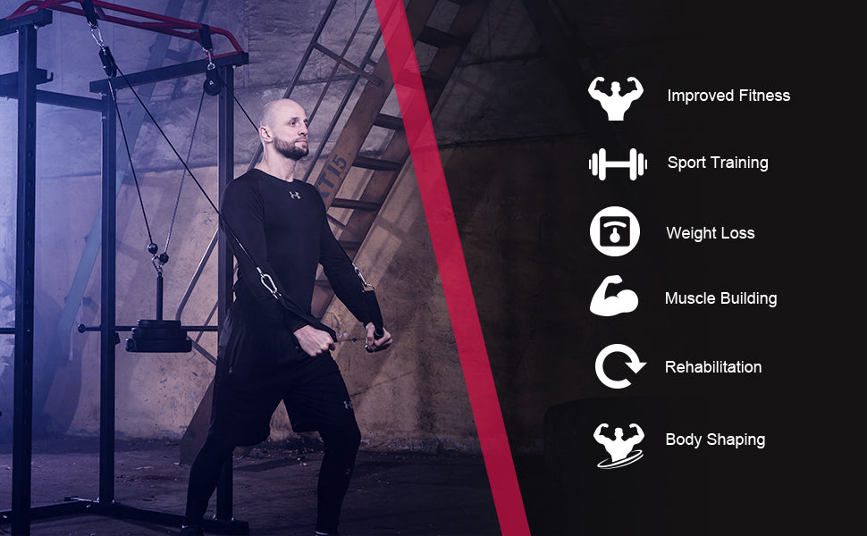 cable machine for home gym, pulley system for strength training