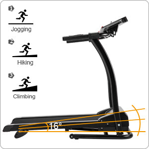 Folding Treadmill 3 Incline Levels