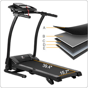 Folding Treadmill Shock-Absorption Running Surface