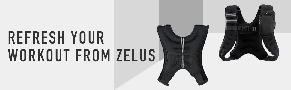 Weighted Vest for Strength Work Out 20lbs - Zelus Fitness