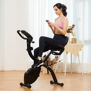 exercise bike w built-in device