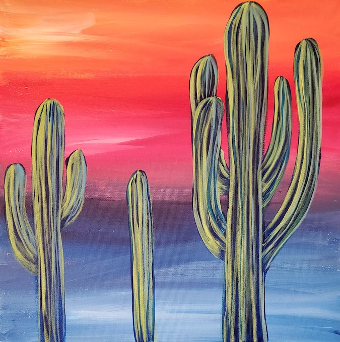 Art Box - Desert Saguaros
