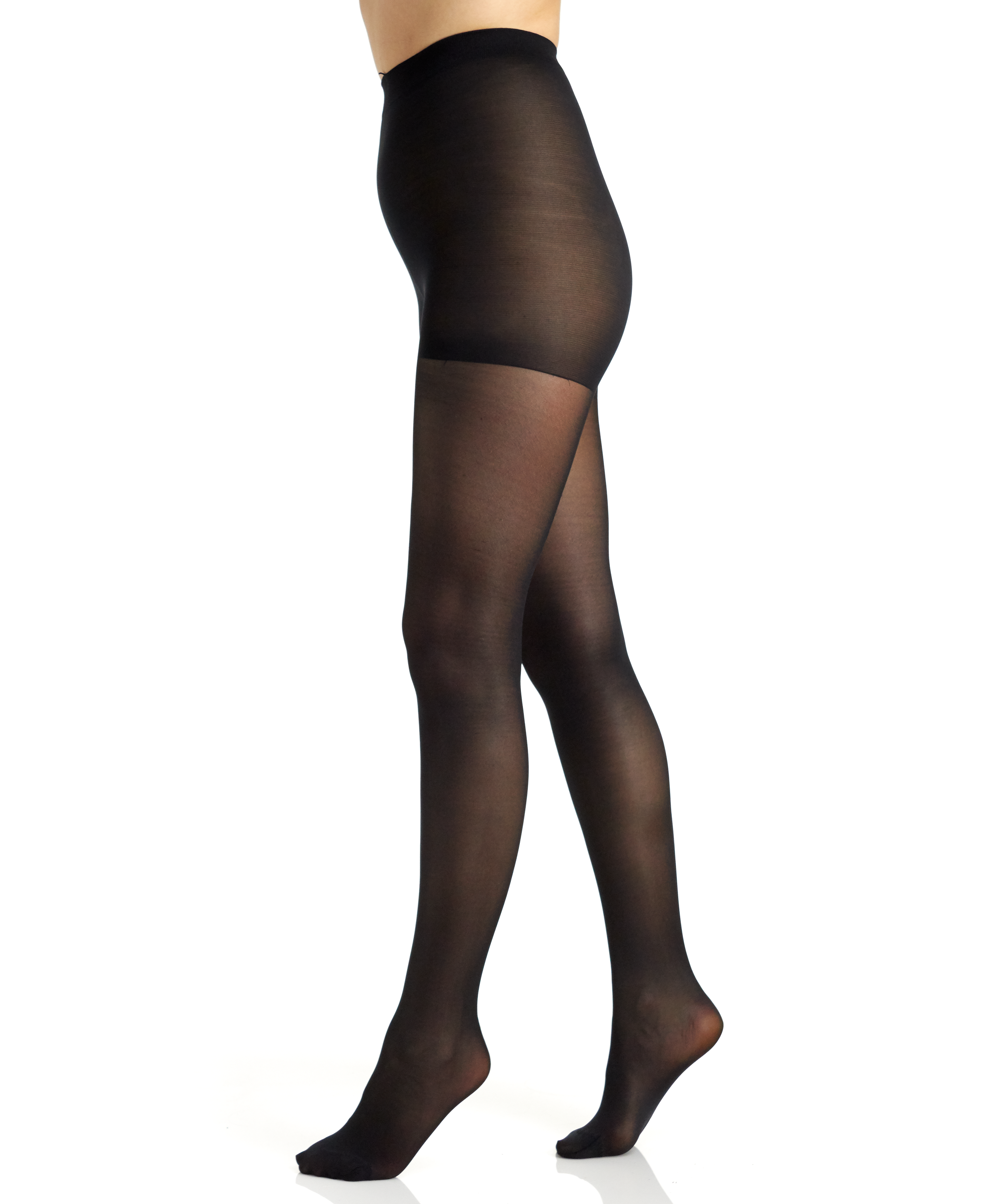 Shimmers Opaque Tight with Reinforced Toe - 4943