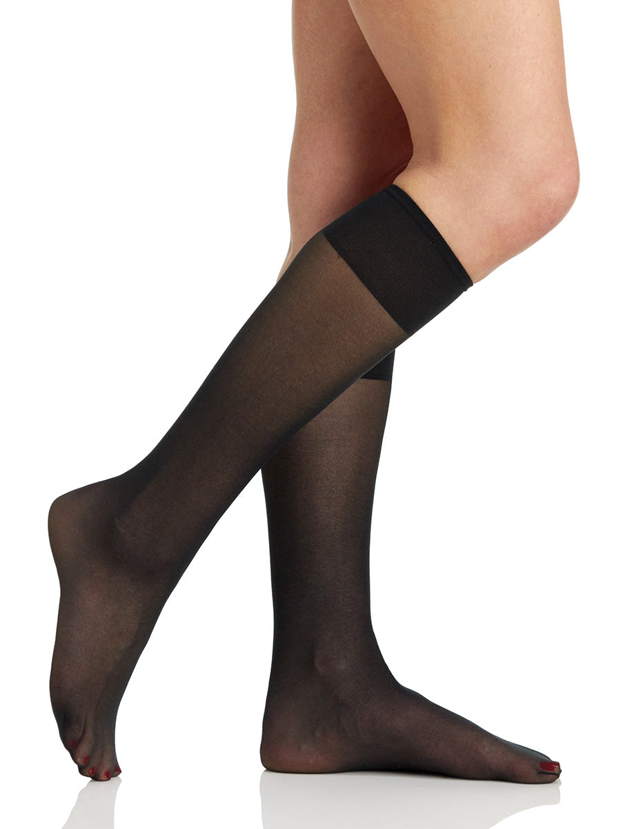 All Day Sheer Knee High with Sandalfoot Toe - 6354