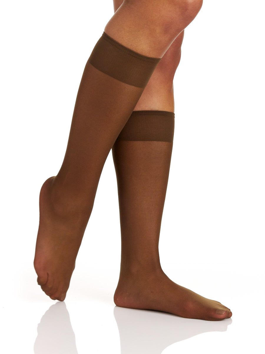 All Day Sheer Knee High with Sandalfoot Toe - 6354