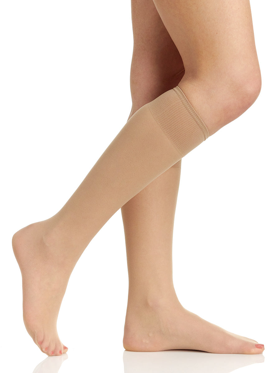 All Day Sheer Knee High with Sandalfoot Toe - 6354