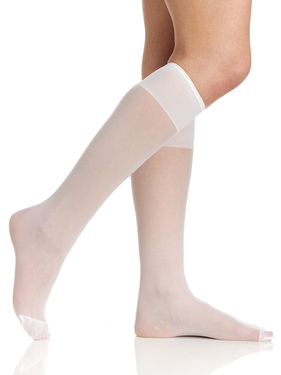 All Day Sheer Knee High with Reinforced Toe - 6355