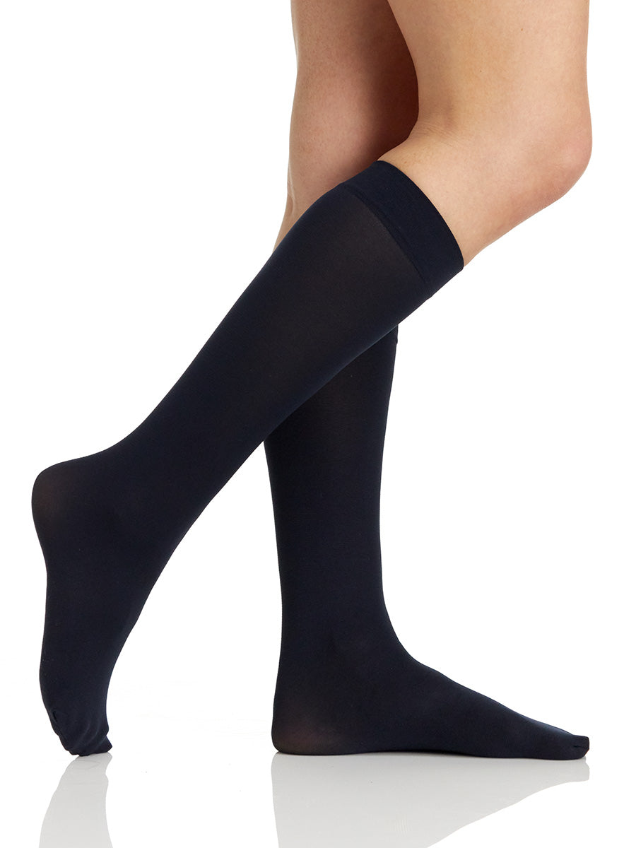 Opaque Trouser Sock with Sandalfoot Toe - 6423