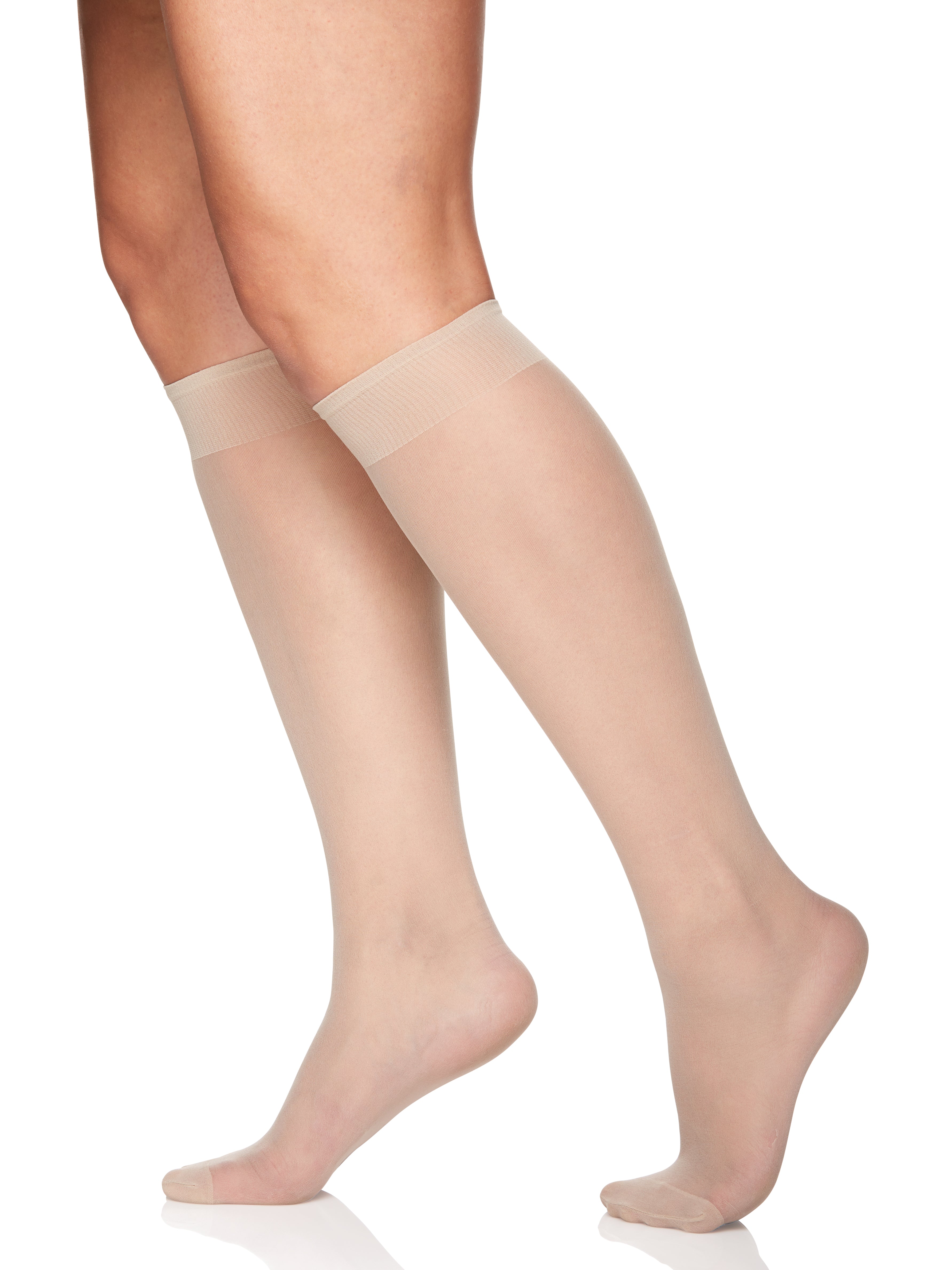 Queen All Day Sheer Knee High with Reinforced Toe - 6451